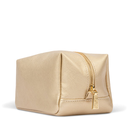 Gold Metallic Cosmetic Bag