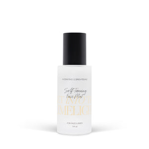 Self tanning face mist bottle