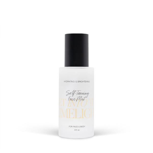 Self tanning face mist bottle