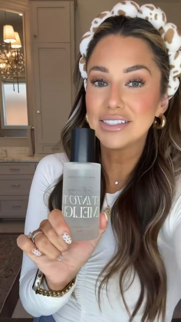 Cristina Stults @moderndaymama1 holding Get Into The Limelight Self-Tanning Face Mist