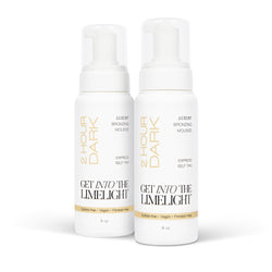 Twin Pack: 2 Hour Dark Sunless Tanning Mousse