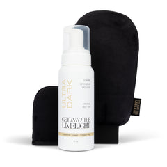 Ultra Dark self tanner starter kit with tanning mitt and mini face mitt