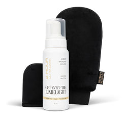 2 Hour Ultra Dark self tanner starter kit with tanning mitt and mini face mitt